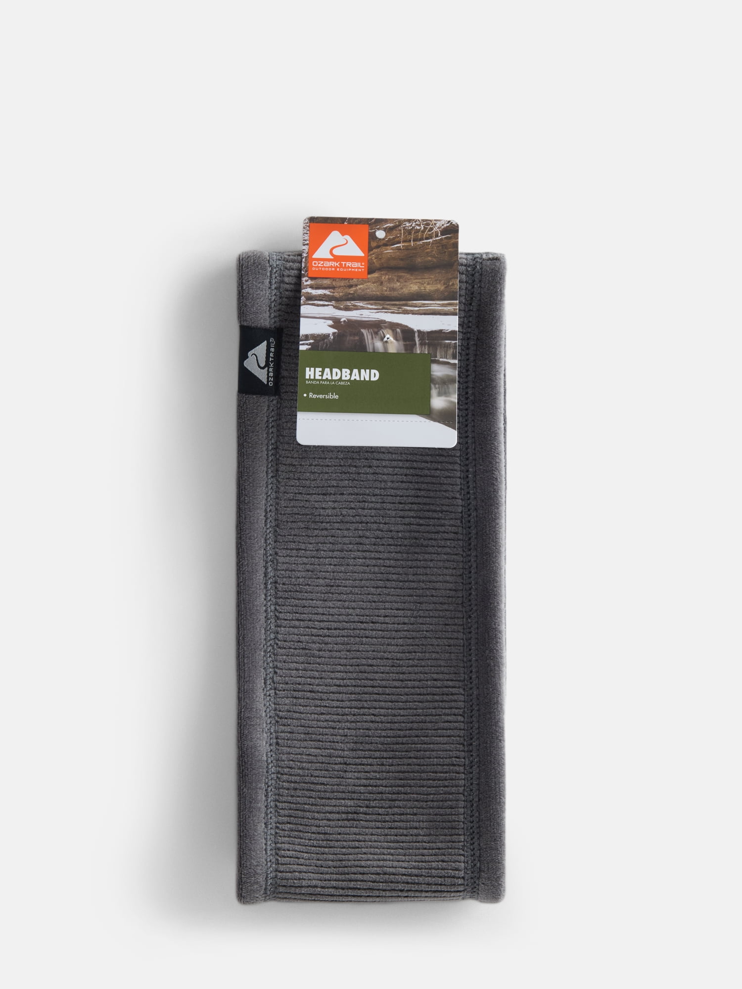 Ozark Trail Women's Reversible Corduroy Headband, Charcoal
