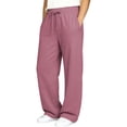 thumbnail image 4 of Girls Casual Straight Leg Pants Comfortable Elastic Waistband Sweatpants for Play Everyday Outdoor School Wear, 4 of 4