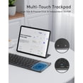 thumbnail image 3 of Teclado Bluetooth Samsers plegable con panel táctil para iOS y Android, 3 of 8