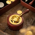 thumbnail image 3 of 1 Set Of Wax Seal, Solid Wood Wax Melting Furnace With Spoon, Wax Bead Melting Heater, Wax Pot, Bead Rod Heater, 3 of 5