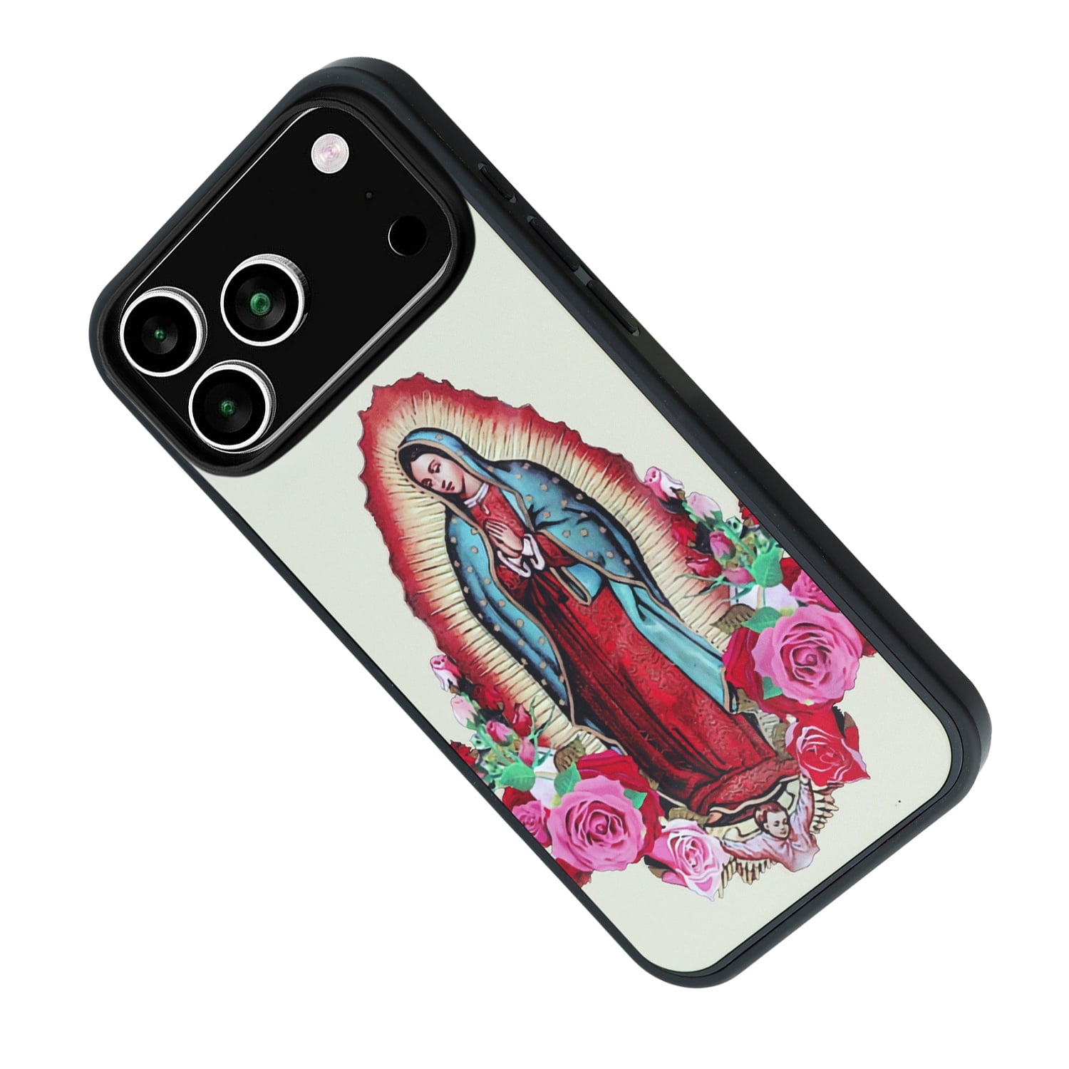 Custom Print Aluminum Back Cover for iPhone 17 Pro - Lady of Guadalupe