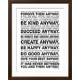 thumbnail image 2 of Mother Teresa Anyway Quote Poster Framed Art Print by Unknown, 24" x 32", Sold by Art.com, 2 of 4