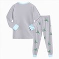 thumbnail image 4 of HCNTES Toddler Boys Shirts Set Dinosaur Print Casual Long Sleeved Round Neck 3D Dinosaur Printed Shirt Long Pants Set Boys Outfits Set 2T 3T 4T 5T 6T 7T 8T, 4 of 7