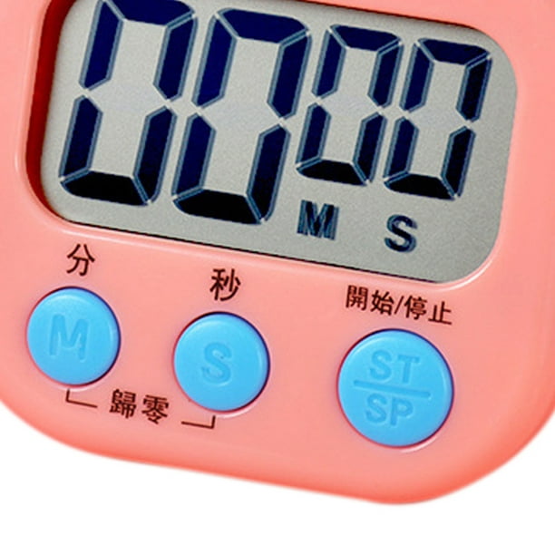 Horloge numérique avec trois fonctions de minuterie et chronomètre -  Horloge de cuisine triple/double/triple avec dos magnétique