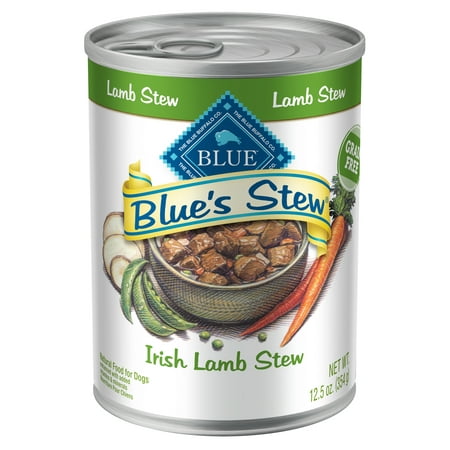 Blue Buffalo Blue's Irish Lamb Stew Natural Adult Wet Dog Food, 12.5-oz cans, Case of