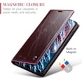 thumbnail image 7 of Leather Case for Samsung Galaxy A13 Card Slot Folio Flip Wallet Case for Samsung Galaxy A13 Premium PU Magnetic Kickstand Cover Soft TPU Inner Case Red, 7 of 7