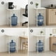 thumbnail image 5 of Mueble Porta Garrafón con Encimera de Madera y Cesta Extraíble o Estructura Mesa Metálica Blanca con Dispensador de Garrafon en Cocina Multiusos Compacta y Fácil de Usar (Chico), 5 of 6