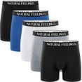 thumbnail image 1 of LZMY Boxer Briefs Mens Underwear Cotton Men's Boxer Briefs Pack with Pouch Fly, 1 of 6