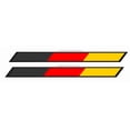 thumbnail image 2 of 2Pcs Sport Style German Germany Racing Euro Stripes Flag Sticker Decals 6", 2 of 2