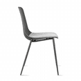 thumbnail image 5 of Set of 2 Modern Dining Kitchen Chairs Plastic Molded Armless Side Chairs with Metal Legs For Indoor Outdoor Patio, 5 of 12