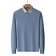 thumbnail image 5 of Blusa y camisa de manga larga con cuello vuelto para hombre, ropa deportiva para el hogar, pijamas, camiseta de color liso, blusa deportiva de manga larga con cuello vuelto, blusa para hombre, blusa d, 5 of 7