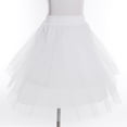 thumbnail image 4 of MSemis Girls Petticoat Tutu Skirt Retro Crinoline Underskirt Bubble Skirt White One Size, 4 of 5