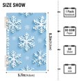 thumbnail image 2 of FORMRS 1-Subject Spiral Notebook 8" x 5" College Ruled 60 Refillable Sheet A5 Hard Cover, 2 Pack, Blue Snowflake, 2 of 7