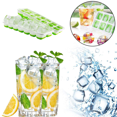 thumbnail image 2 of Bandeja de hielo de silicona, caja de hielo de verano con tapa, cubitos de hielo, bandeja de hielo de 14 rejillas, molde para hacer hielo, protección del medio ambiente y salud Adepaton 2033761-1, 2 of 9