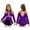 Purple, variant on Aislor Kids Girls Circus Ringmaster Tassel Leotard Dress Halloween Lion Tamer Magician Show Fancy Royal Blue 12