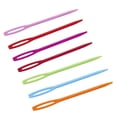 thumbnail image 3 of Wweixi 100pcs 7cm Colorful Sewing Needles Plastic Safety DIY Large Children Hand Sewing Needles Eye Knitting Children Hand Sewing Needles Random Color, 3 of 6