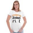 thumbnail image 3 of Please Don’t Feed the Zombies Men's Graphic T Shirt Tees Brisco Brands X, 3 of 4