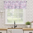 thumbnail image 5 of Pink Purple Spring Floral Kitchen Valances for Windows, Small Valance Curtains Rod Pocket Window Treatments Blooms Botanical Summer Window Valances for Living Room Bathroom Bedroom 54"x18", 5 of 9
