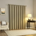 thumbnail image 2 of Sun Zero Laredo 2-pack 100% Blackout Rod Pocket Curtain Panel Pair, 37"x84", Taupe, 2 of 7