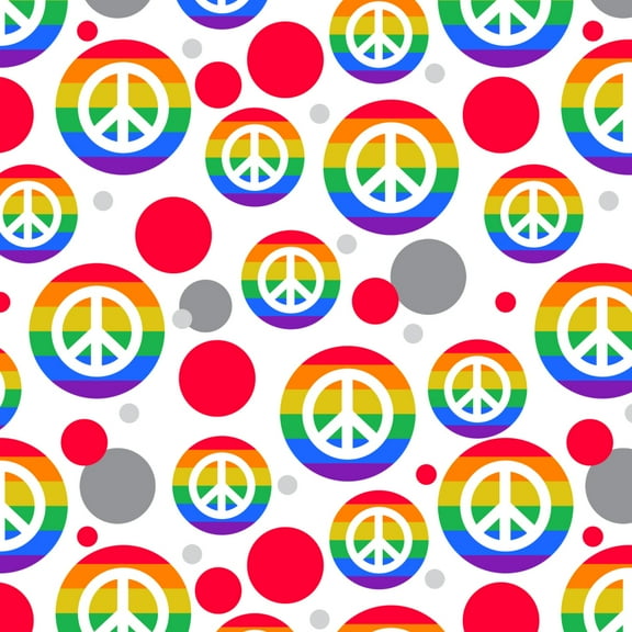 Peace Rainbow LGBTQ Symbol Premium Gift Wrap Wrapping Paper Roll