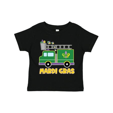 

Inktastic Mardi Gras Fire Truck with Fleur De Lis Trio Gift Toddler Boy or Toddler Girl T-Shirt