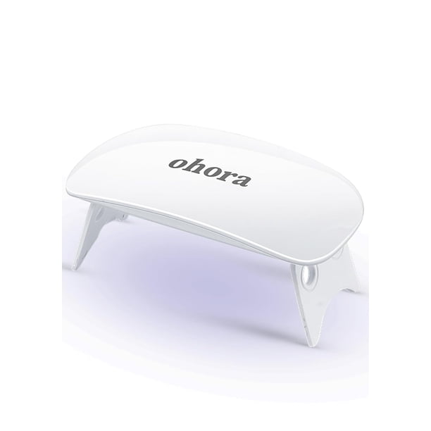 Lámpara LED de gel Ohora para tiras de uñas de gel, 6 W, 2 temporizadores, portátil