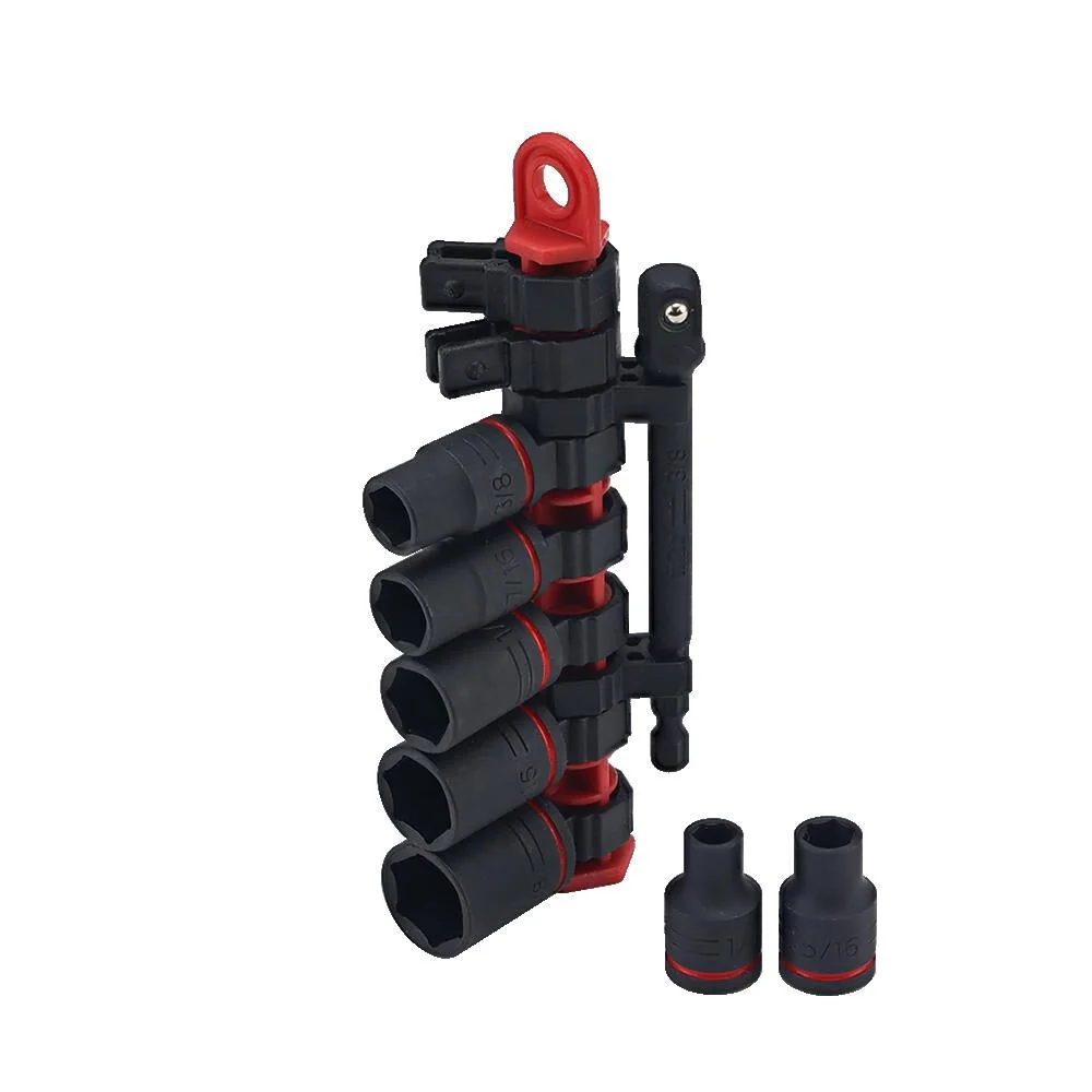 Wiha 3/8 Inch Drive Sae Impact Socket Set, 8 Pieces