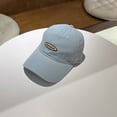 thumbnail image 2 of Kaondbfi Women's Summer Fashion Baseball Caps Women's Hat Letter Cap Big Head Big Showface Small Sun Hat Casual Baseball Cap, 2 of 3