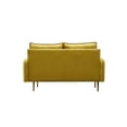 thumbnail image 4 of Hybition Velvet Loveseat Modern Sofa with Metal Legs for Living Room-Gold, 4 of 10