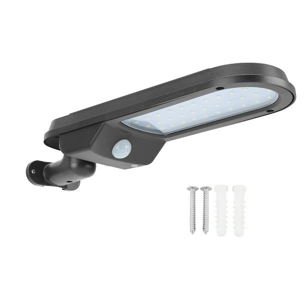 Lámpara de pared con sensor LED para exteriores, alimentada por energía solar, para jardín