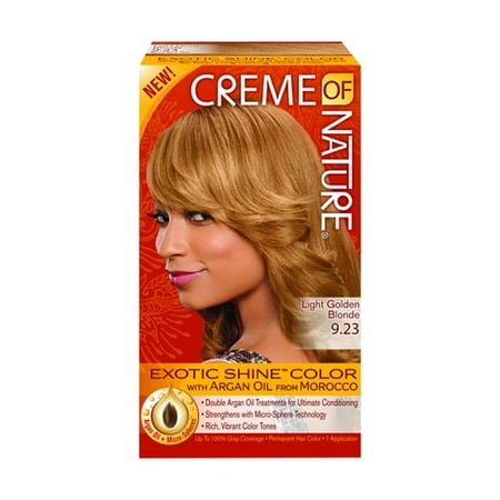 Creme Of Nature Gel Hair Color Light Golden Blonde Walmart Com