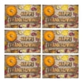 thumbnail image 2 of MKHERT Happy Thanksgiving Vintage Wood Pumpkin and Dry Leaves Placemats Table Mats for Dining Room Kitchen Table Decoration 12x18 inch,Set of 6, 2 of 4