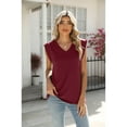 thumbnail image 5 of XCHQRTI Women's Casual Cap Sleeve Tank Tops Summer Trendy Dressy Sleeveless Vest Ladies Tee Tops, 5 of 9