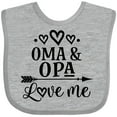 thumbnail image 3 of Inktastic My Oma Opa Love Me Grandkids Boys or Girls Baby Bib, 3 of 4