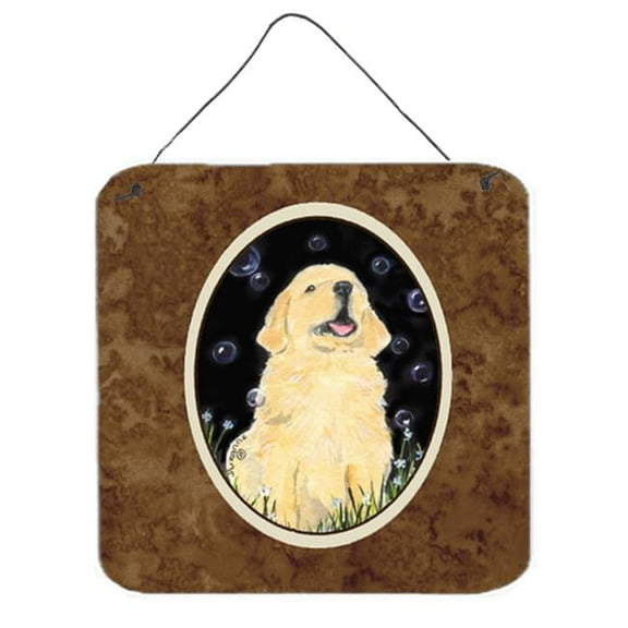Golden Retriever Aluminium Metal Wall or Door Hanging Prints