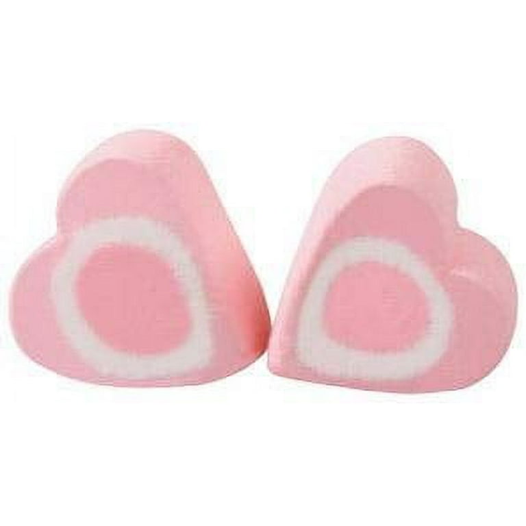 Pink Heart Shaped Marshmallows Isolated Stock Image - Image of romance,  close: 104660779