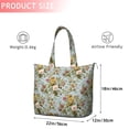 thumbnail image 4 of Pioneer Flower Floral Print Pattern Travel Tote Bags for Women Carry On,Large Weekender Bags for Women Travel,Multi Functional Duffle Bag for Work,Shopping,Sports, 4 of 5