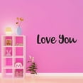 thumbnail image 3 of Holiday Gift Children Love You Cute Family Wall Decal Decoration Romantic Quote Bedroom Wall Decor for Couples Lasts Years and Easily Removable - Size: 23 in x 5 in, 3 of 3