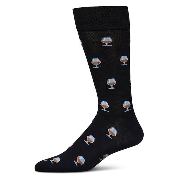 MeMoi Men's Brandy Rayon From Bamboo Crew Socks - Mens - Male, 10-13, Black