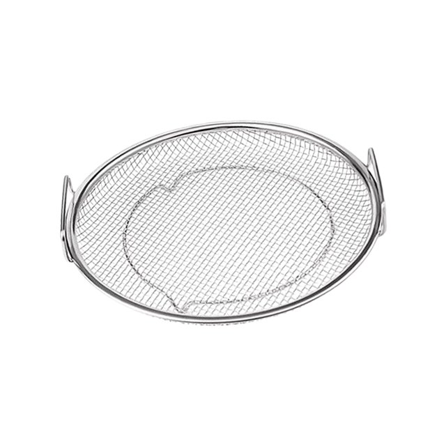 veasfak Oil Filtering Net Fry Crisper Basket Container Mesh Drain Pan Steamer Basket 20cm with Handle