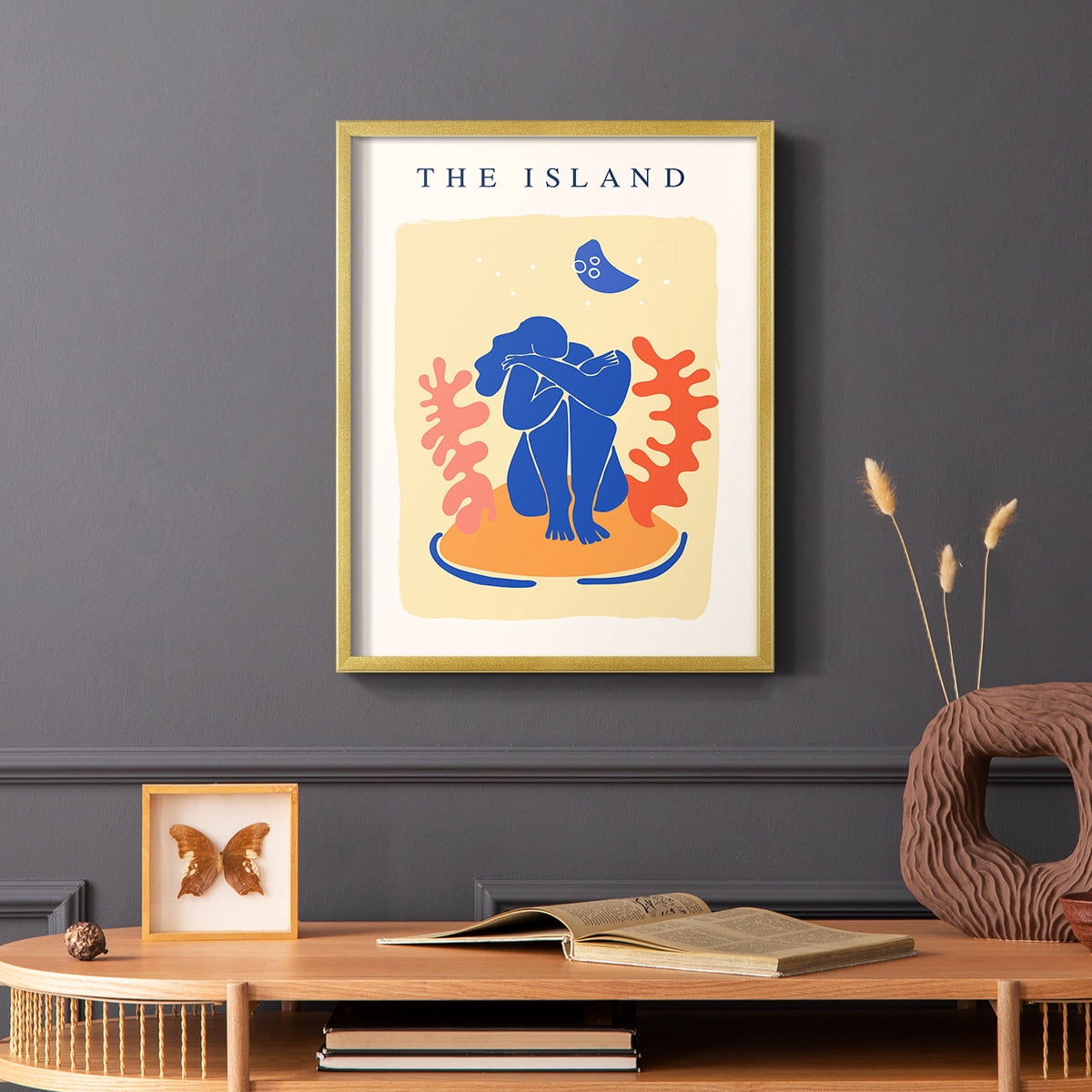 Matisse CCCXIV in Gold Solid Wood 8 x 10 Framed Print