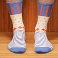 thumbnail image 2 of BambooMN Women's Colorful Bamboo Rayon Polka Dot Stripe Socks - Color 2 - Size 4-9 - 1 Pair, 2 of 4