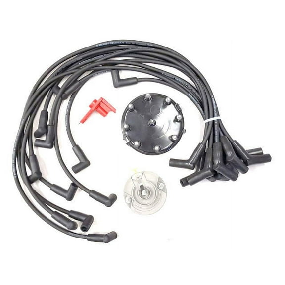 Ignition Tune-Up Kit - 4-Gauge - Compatible with 1984 - 1992, 1994 - 1996 Ford F150 V8 1985 1986 1987 1988 1989 1990 1991 1995
