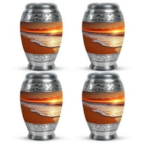 SUBSH Beach Urn - Mini Urn - Urn for Human Ashes - Urns for Human Ashes Adult Female - Urns for Ashes Adult Female Mom - (3 inch Pack of 4)