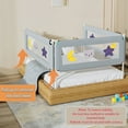 Bed Rail for Toddlers 79 in，Toddler Bed Rails，1 Side