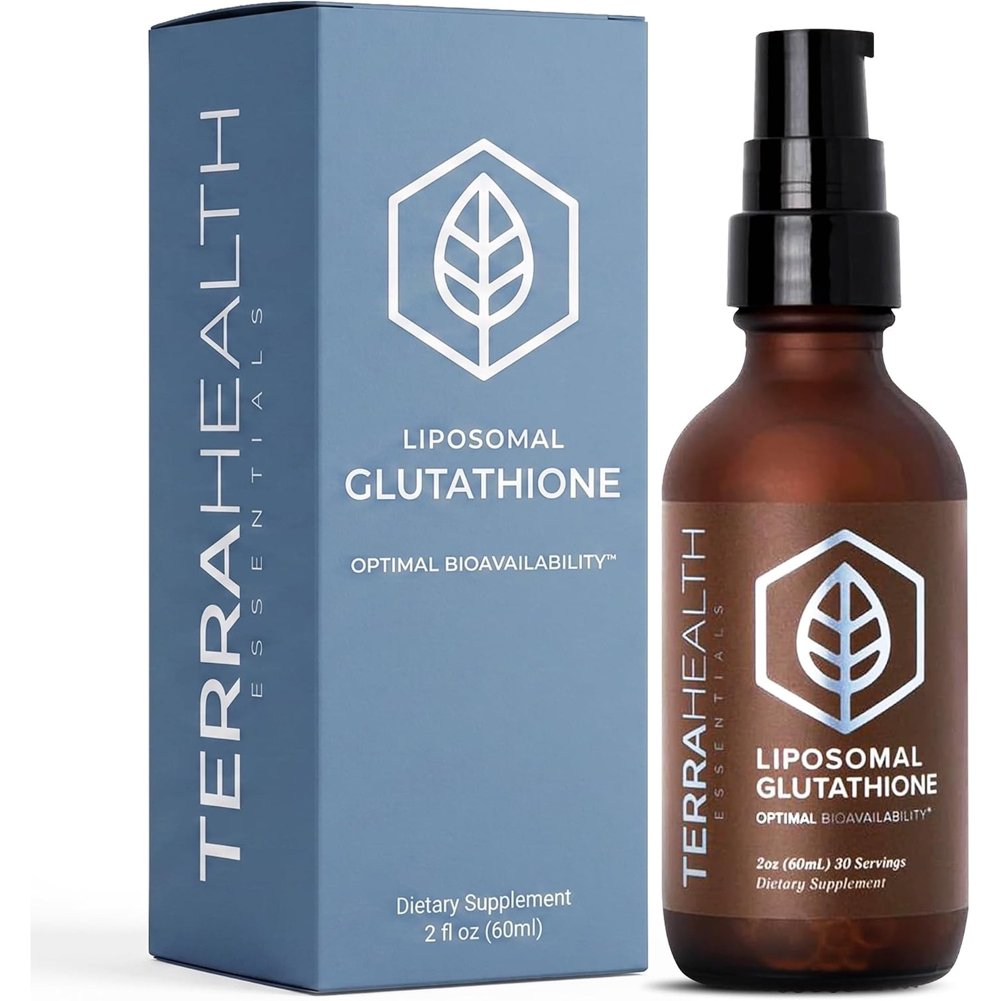 Terra Health Essentials - Liposomal Glutathione | Antioxidant, Liver Detox, Immune System Support (1 Bottle, 30 Day Supply)