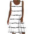 thumbnail image 2 of LOVZFMLL Robes Femmes Été Mode Sans Manches Col en V Robe Pull, 2 of 5