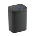 thumbnail image 2 of Nine Stars Automatic Bathroom Trash Can, 3 Gallon Plastic Motion Sensor Garbage Bin with Soft Close Lid, Black, 2 of 7