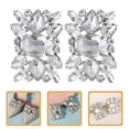 thumbnail image 3 of Miangastore Shoe Buckle Easy Attachment Rhinestone 1 Pair 2.36X1.57X0.39In, 3 of 9
