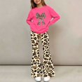thumbnail image 7 of Cethrio Girls Graphic Outfit Sets, Fashion 2 Piece Long Sleeve Spring Fall Girls' Clothing Sets Hot Pink Size 7-8 T, 7 of 7